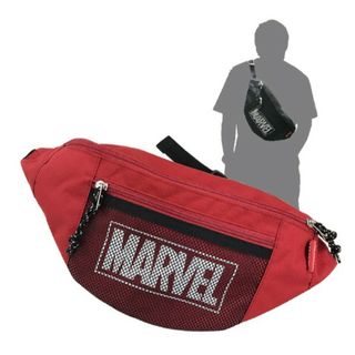 アメコミ マーベル MARVEL ウエストバッグ ウエストポーチ レッド グッズ  (MCOR)(MCD)(PWD)(ボディバッグ/ウエストポーチ)