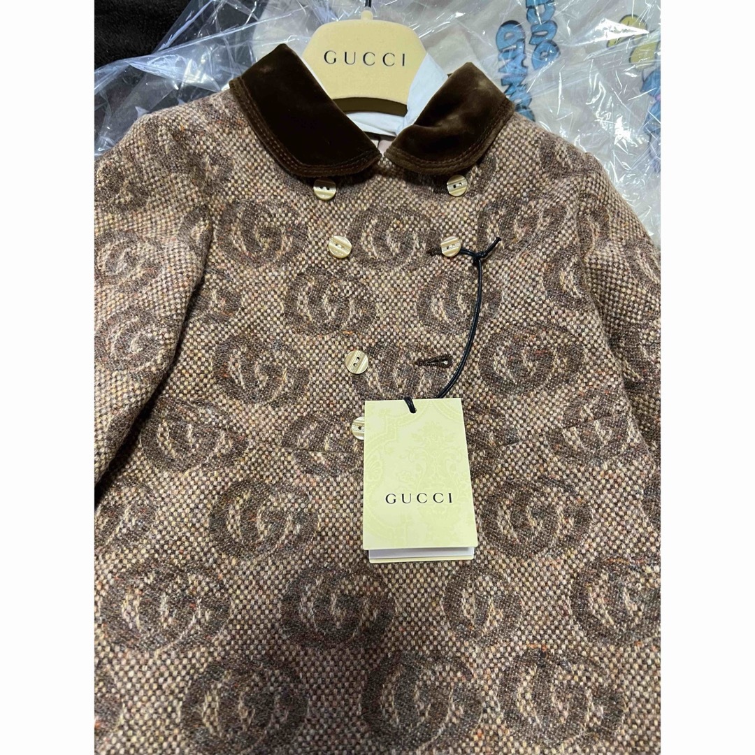 Gucci(グッチ)のグッチ　GG ウールコート キッズ/ベビー/マタニティのキッズ服女の子用(90cm~)(コート)の商品写真