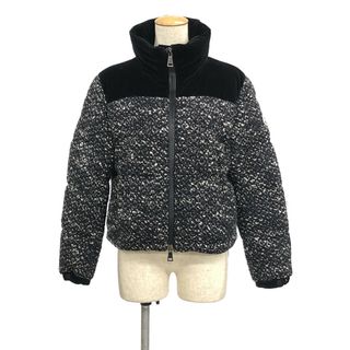 モンクレール(MONCLER)のモンクレール MONCLER ツイードショートダウンジャケット レディース 0(ダウンジャケット)