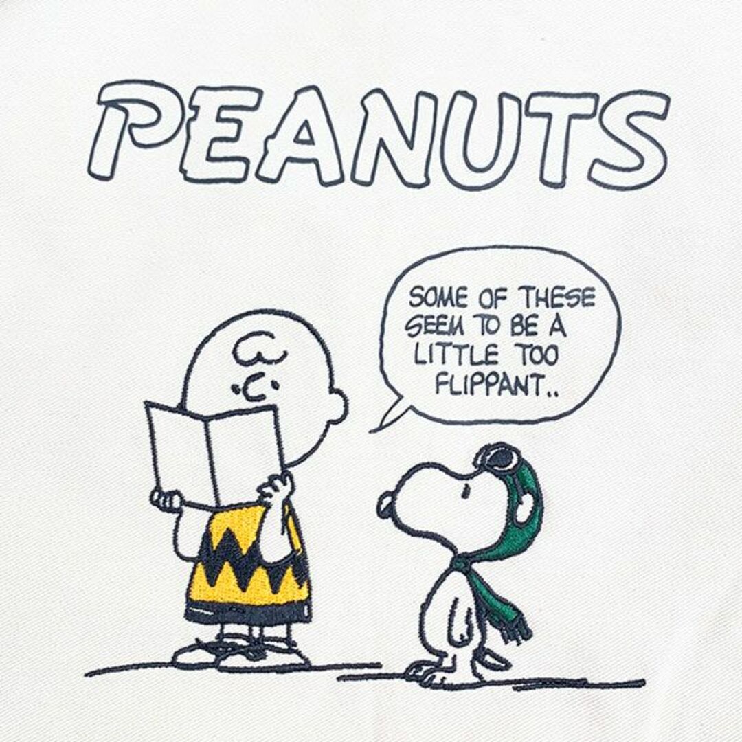 SNOOPY(スヌーピー)のスヌーピー PEAＮUTS リボントートバッグ フライングエース バッグ グリーン レディースのバッグ(トートバッグ)の商品写真