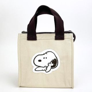 スヌーピー(SNOOPY)のスヌーピー 保冷ランチトート M スヌーピー リラックスワッペン バッグ 保冷 保温(日用品/生活雑貨)