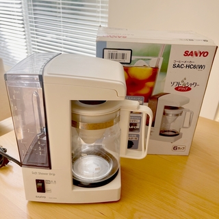 サンヨー(SANYO)の☆SANYO サンヨー  コーヒーメーカー SAC-HC6(W) 06年製☆(コーヒーメーカー)