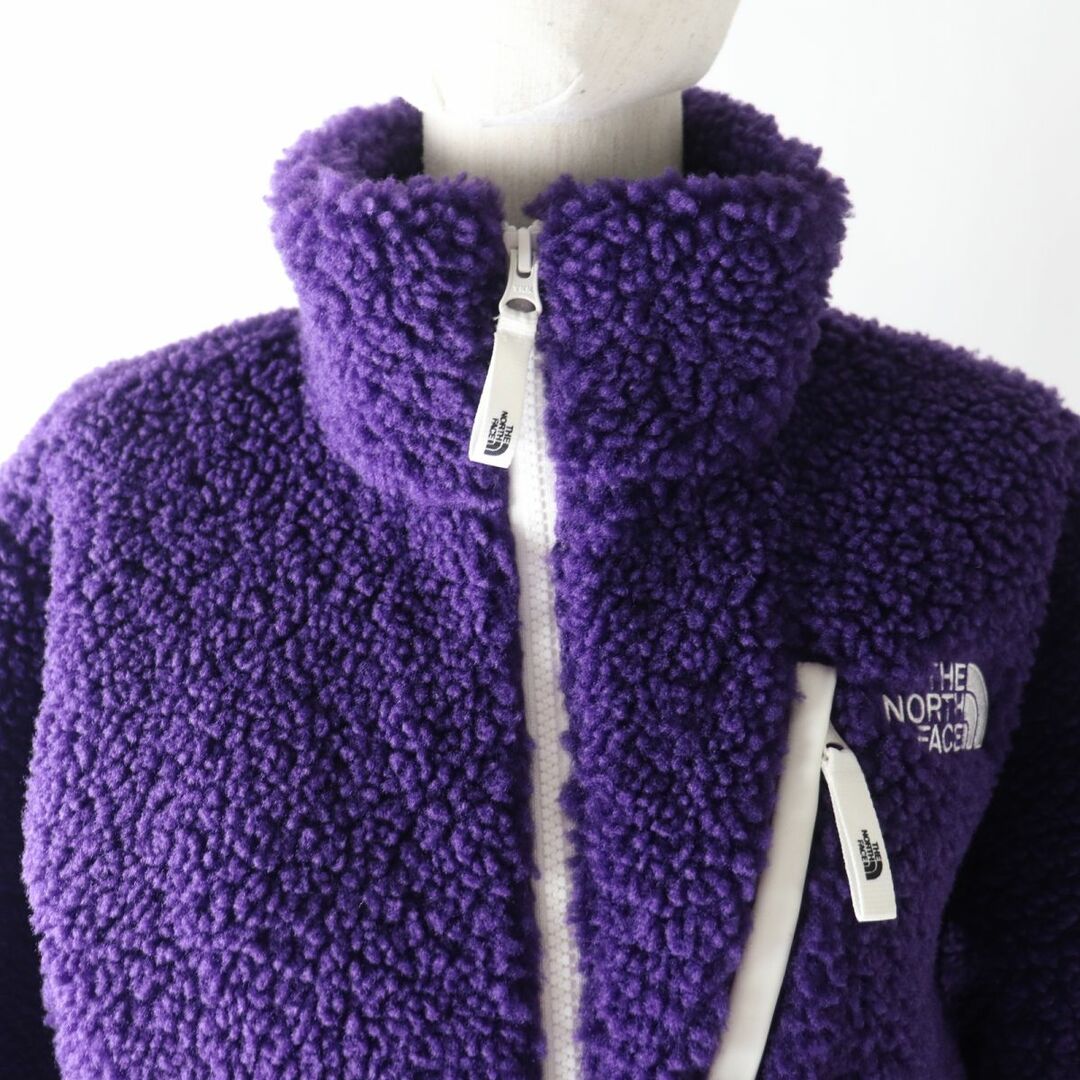 THE NORTH FACE(ザノースフェイス)の美品★韓国正規品 THE NORTH FACE ザ ノースフェイス NJ4FM50 RIMO FLEECE JACKET ロゴパッチ付き ZIP UP フリースジャケット パープル XS レディースのジャケット/アウター(ブルゾン)の商品写真