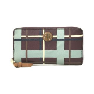 トリーバーチ(Tory Burch)のトリーバーチ ラウンドファスナー長財布 チェック柄 レディース(財布)