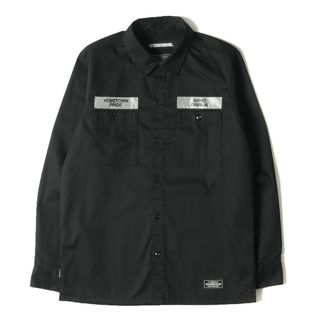 ネイバーフッド(NEIGHBORHOOD)のNEIGHBORHOOD ネイバーフッド シャツ サイズ:S 19AW パッチ付き T/C ワークシャツ CLASSIC WORK / EC-SHIRT. LS ブラック 黒 トップス カジュアルシャツ 長袖シャツ【メンズ】【中古】(シャツ)