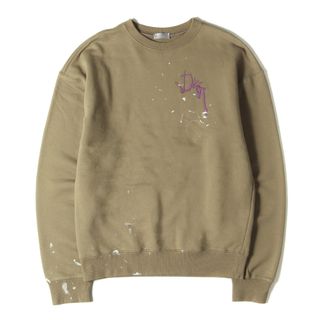 ディオールオム(DIOR HOMME)の美品 Dior HOMME ディオールオム スウェット サイズ:XS 22AW Travis Scott トラヴィススコット オーバーサイズ カクタスジャック ロゴ 刺繍 スウェット シャツ Oversized Cactus Jack Dior Sweatshirt ダークベージュ イタリア製 【メンズ】【中古】(スウェット)