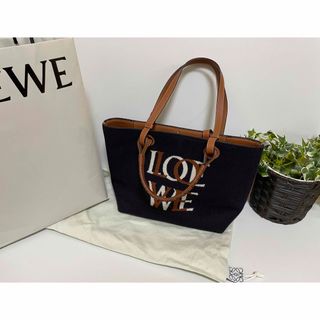 ロエベ(LOEWE)の★美品　ロエベ　LOEWE ラブ アナグラム トート スモール　トートバッグ(トートバッグ)