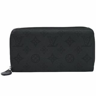 ルイヴィトン(LOUIS VUITTON)の本物 ルイヴィトン LOUIS VUITTON LV ジッピー ウォレット モノグラム マヒナ レザー 長財布 ノワール ブラック M61867 ビトン 財布 ウォレット 中古(財布)