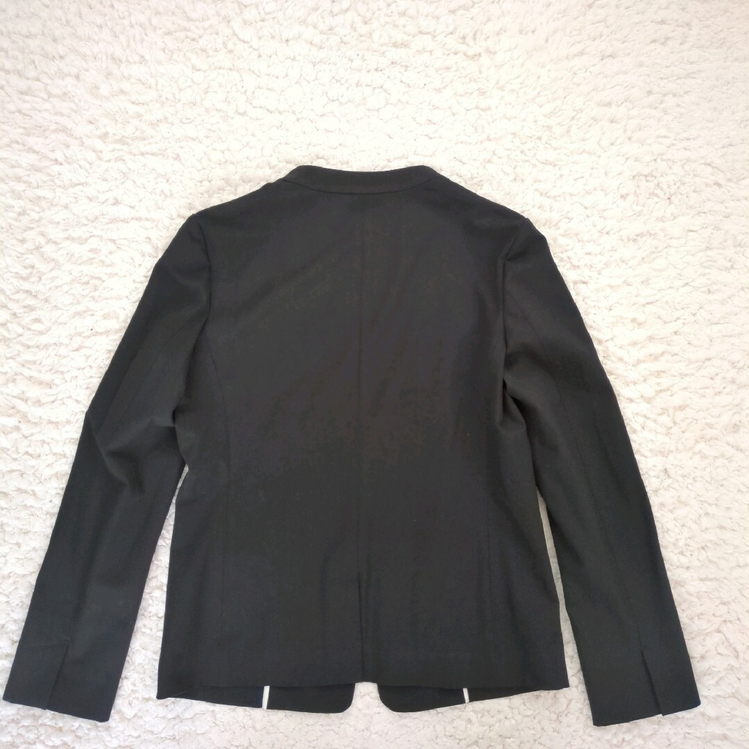 ICB(アイシービー)の美品 ICB Composite Ox ノーカラー ジャケット ブラック 11 レディースのジャケット/アウター(ノーカラージャケット)の商品写真