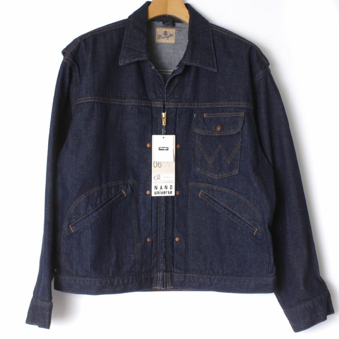 nano・universe(ナノユニバース)の24ss 新品 NANO universe Wrangler デニムジャケット メンズのジャケット/アウター(Gジャン/デニムジャケット)の商品写真