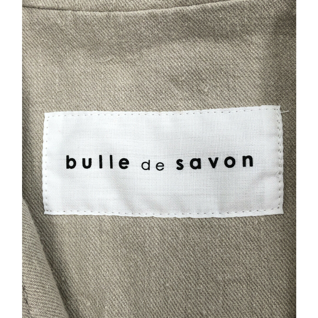 bulle de savon(ビュルデサボン)の美品 ビュルデサボン リネンブレンドジャケット レディース F レディースのジャケット/アウター(その他)の商品写真