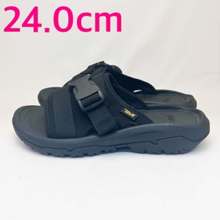 テバ(Teva)の新品 テバ レディース サンダル ハリケーン バージスライド ブラック 24.0(サンダル)