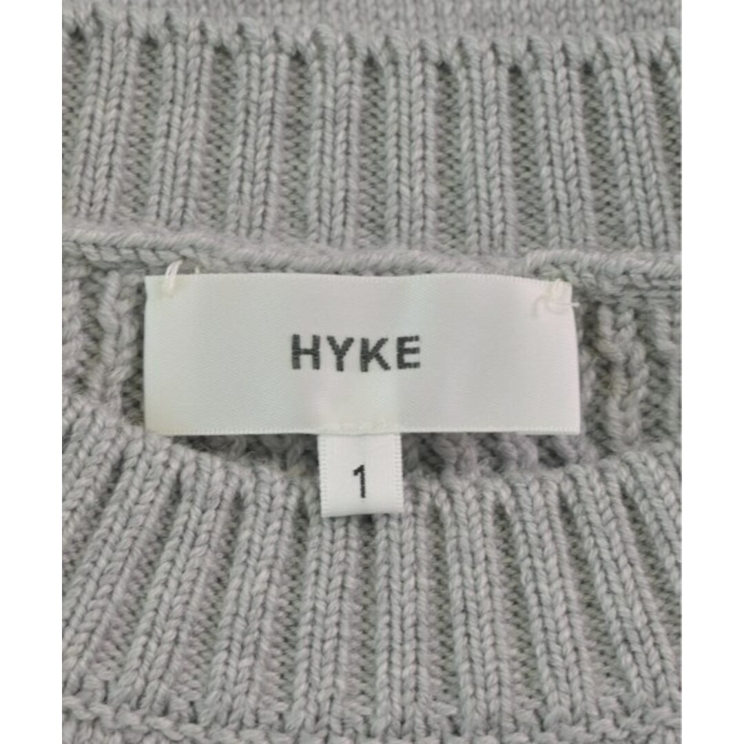 HYKE(ハイク)のHYKE ハイク ニット・セーター 1(S位) グレー 【古着】【中古】 レディースのトップス(ニット/セーター)の商品写真