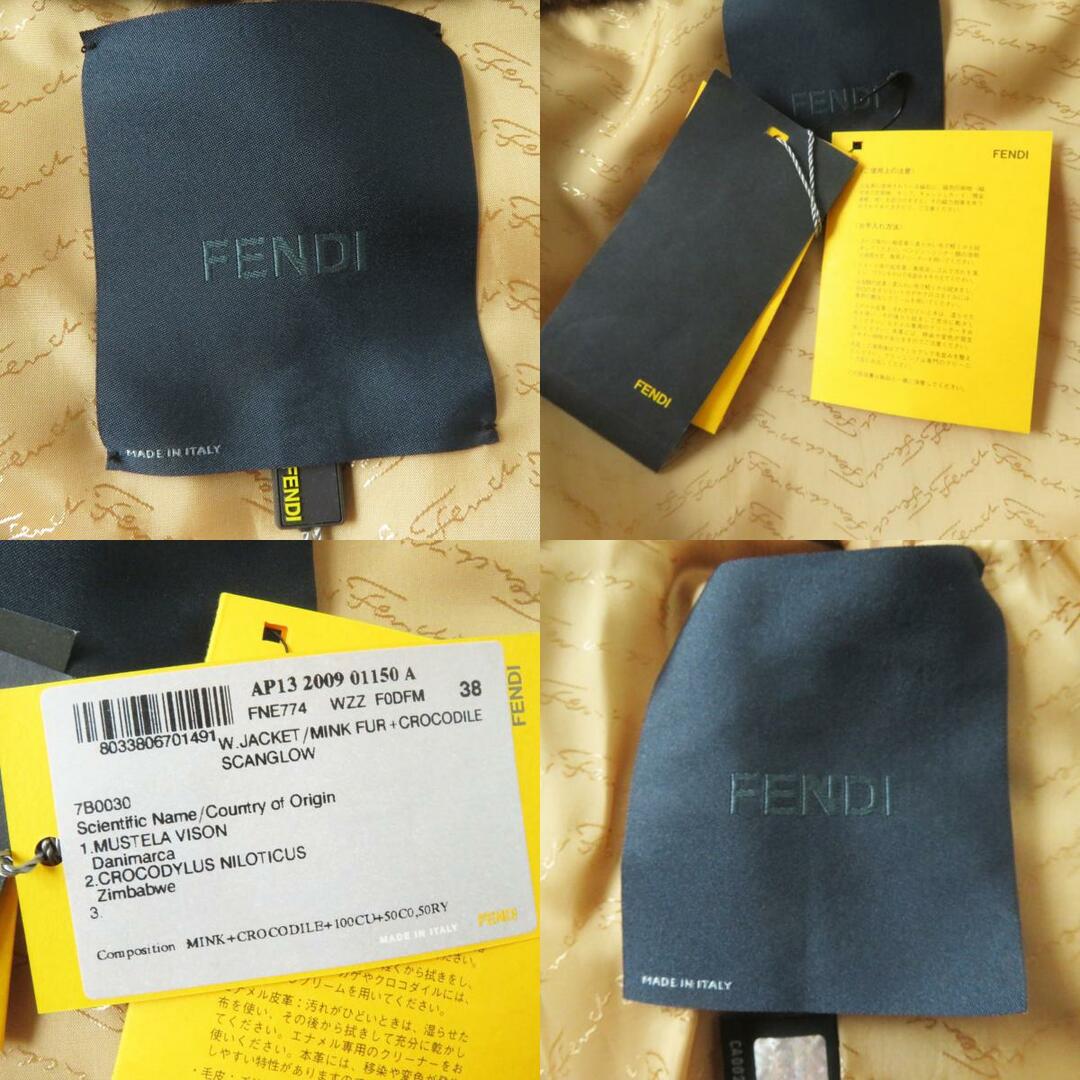 FENDI - 未使用品 FENDI フェンディ FNE774 クロコダイルベルト FENDI - 未使用品 FENDI フェンディ FNE774 クロコダイルベルト