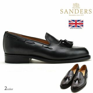 SANDERS - 【7174B】サンダース タッセルローファー メンズ ビジネスシューズ 革靴 ブラック ブラウン 黒 茶 SANDERS【送料無料】
