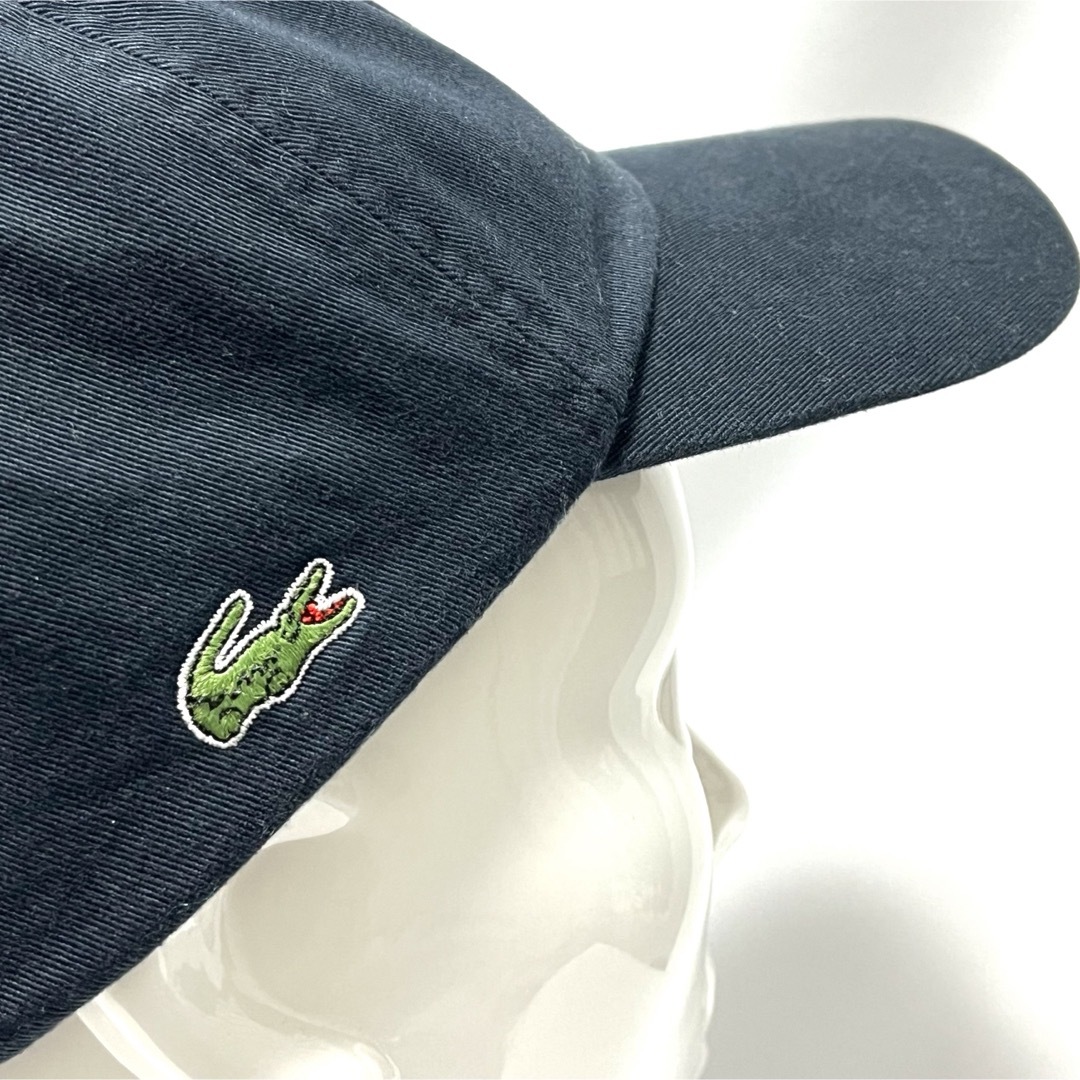 LACOSTE(ラコステ)の【美品】LACOSTEラコステ日本製 定番コットンツイルLロゴ6パネルキャップ メンズの帽子(キャップ)の商品写真