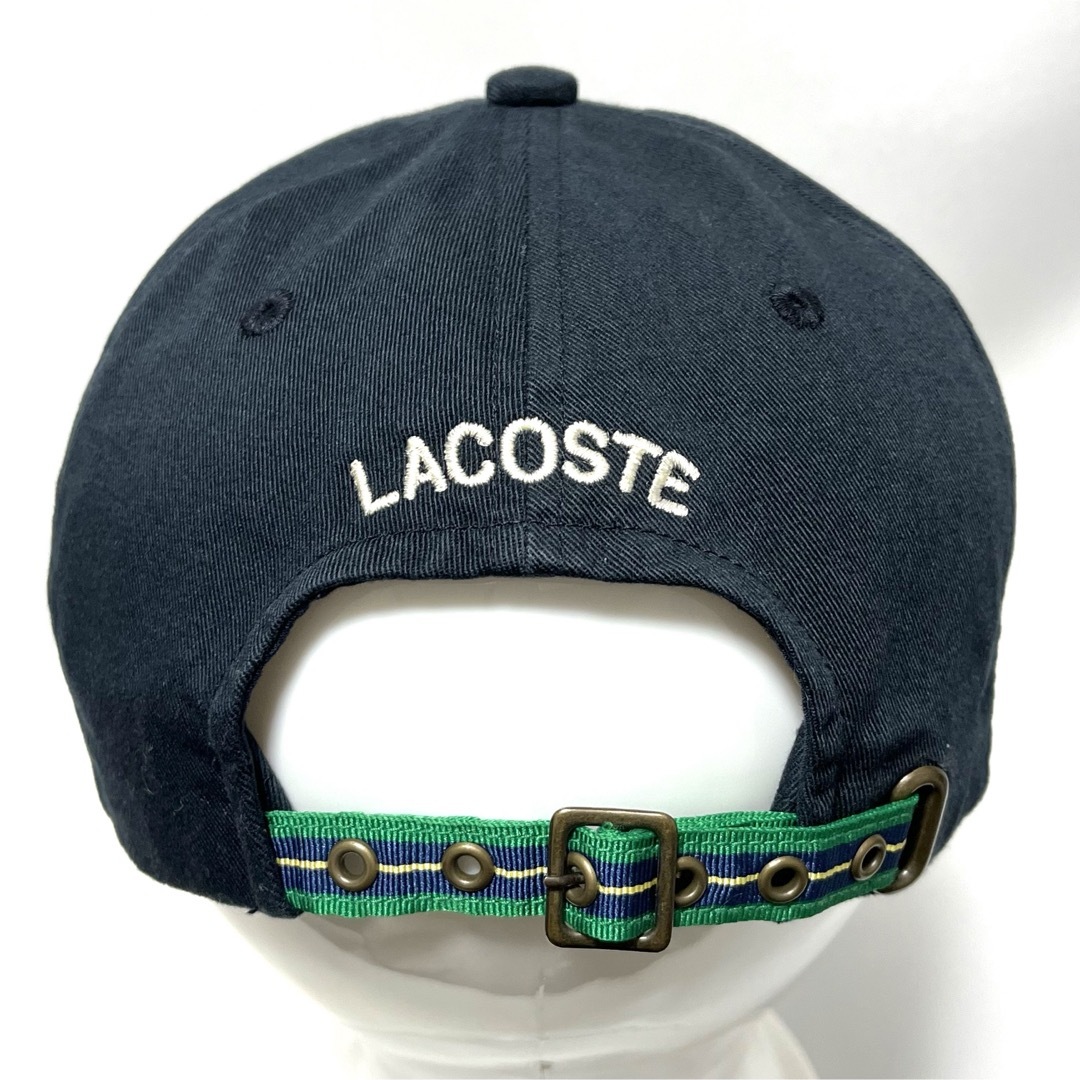 LACOSTE(ラコステ)の【美品】LACOSTEラコステ日本製 定番コットンツイルLロゴ6パネルキャップ メンズの帽子(キャップ)の商品写真