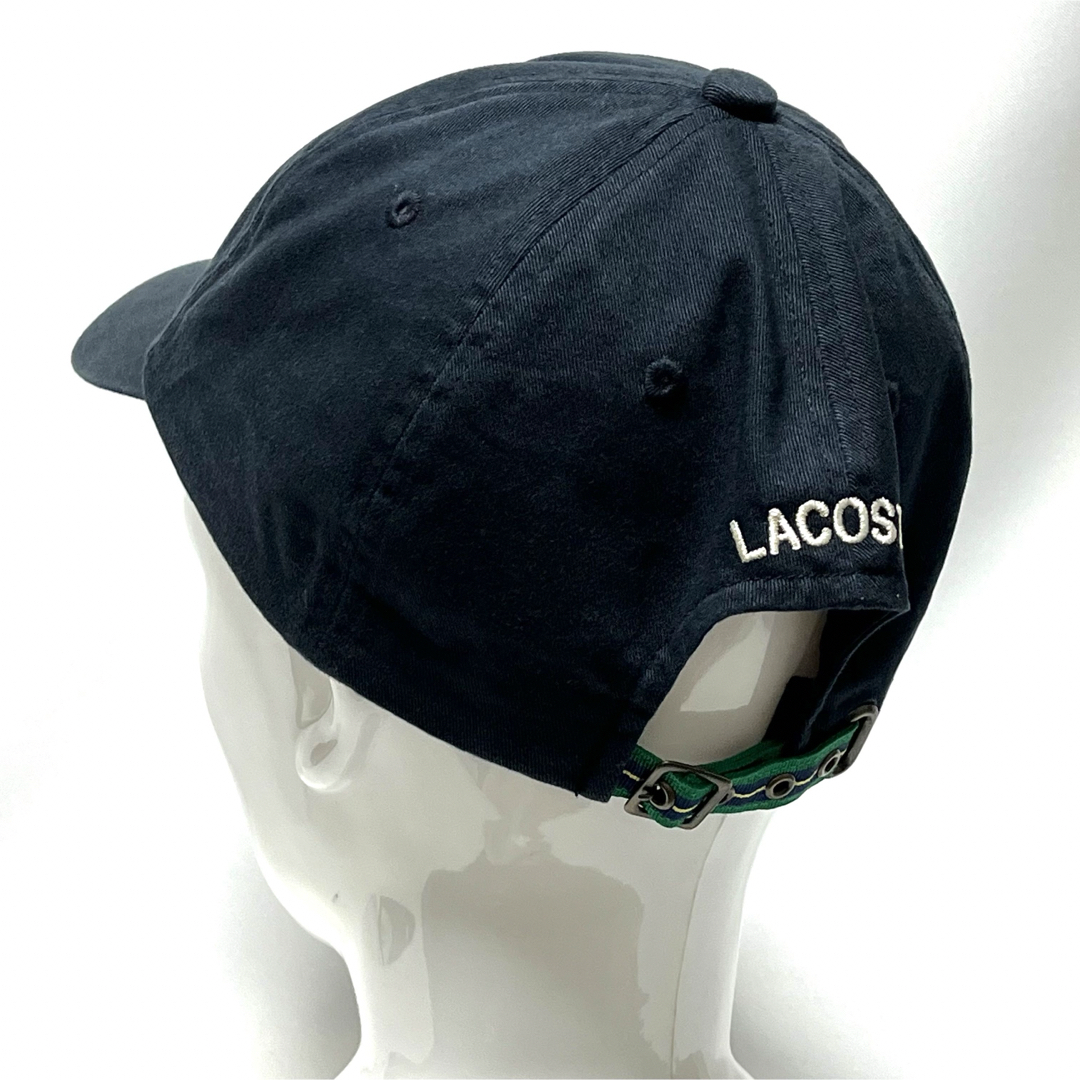 LACOSTE(ラコステ)の【美品】LACOSTEラコステ日本製 定番コットンツイルLロゴ6パネルキャップ メンズの帽子(キャップ)の商品写真