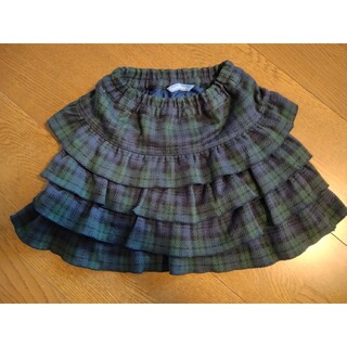 ファミリア(familiar)の夏物セール！familiar チェック フリル スカート 100(スカート)