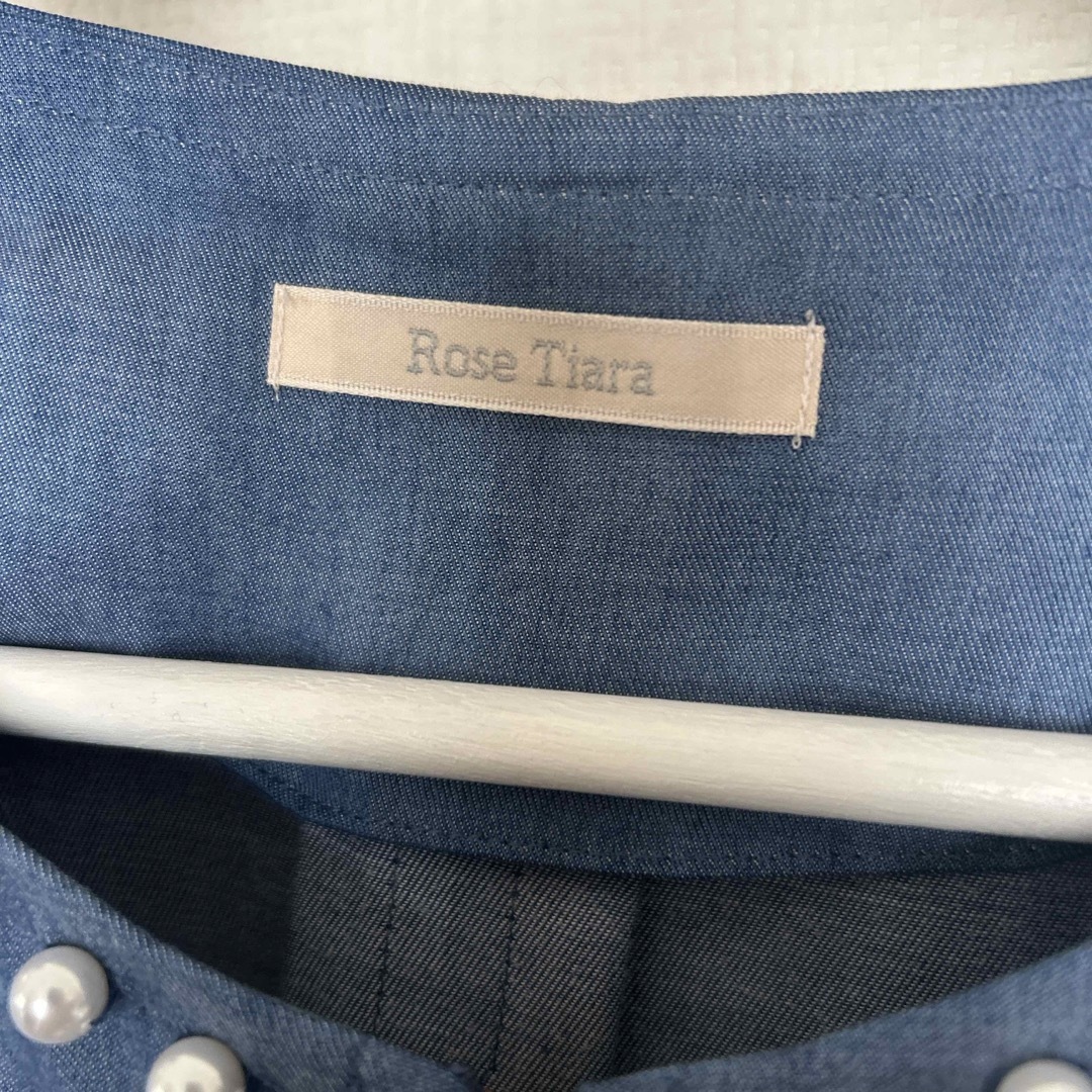 Rose Tiara(ローズティアラ)のローズティアラ　ジャケット レディースのジャケット/アウター(ノーカラージャケット)の商品写真