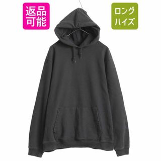 GAP 無地 スウェット フード パーカー メンズ L / 古着 ギャップ SWEATS スエット トレーナー プルオーバー ヘビーウエイト ブラック(パーカー)