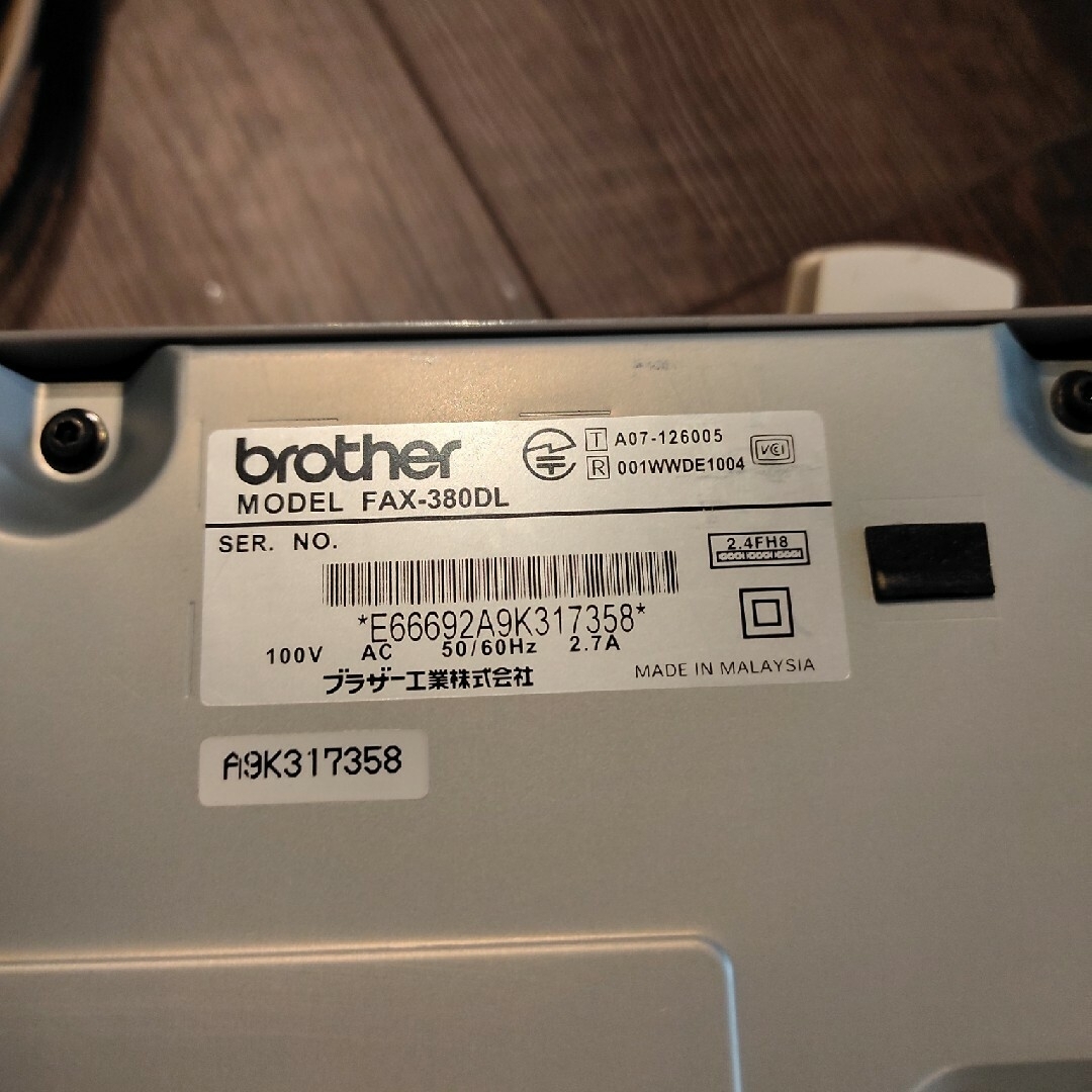 brother(ブラザー)のBROTHER　固定電話&子機　FAX スマホ/家電/カメラのスマートフォン/携帯電話(その他)の商品写真