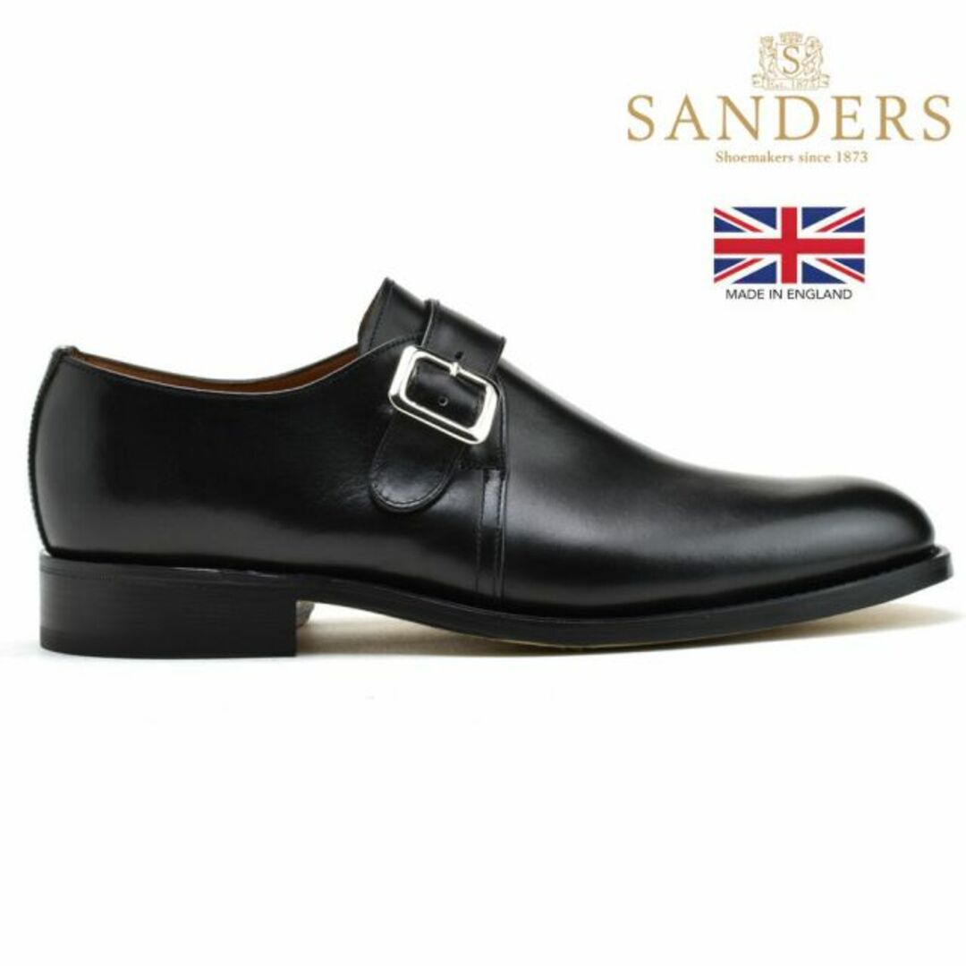 SANDERS(サンダース)の【8471B】サンダース ドレスシューズ メンズ ビジネスシューズ モンクストラップ 革靴 ブラック 黒 SANDERS【送料無料】 メンズの靴/シューズ(ドレス/ビジネス)の商品写真