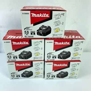 マキタ(Makita)の＊＊MAKITA マキタ 18V/5.0Ah BL1850B リチウムイオンバッテリ5個セット PSEマーク有 BL1850B ブラック(その他)