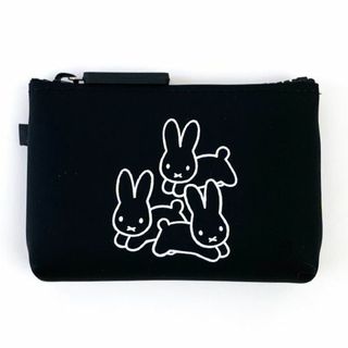 ミッフィー(miffy)のミッフィー NUU-small シリコンポーチ うさぎ ブラック(ポーチ)