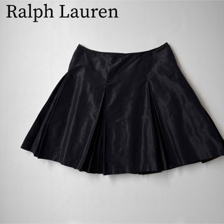 ラルフローレン(Ralph Lauren)のRalph Lauren ラルフローレン　フレアスカート　総シルク　プリーツ(ミニスカート)