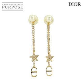 クリスチャンディオール(Christian Dior)の未使用 展示品 クリスチャン ディオール Christian Dior トライバル ピアス フェイクパール ラインストーン ゴールド VLP 90225271(ピアス)