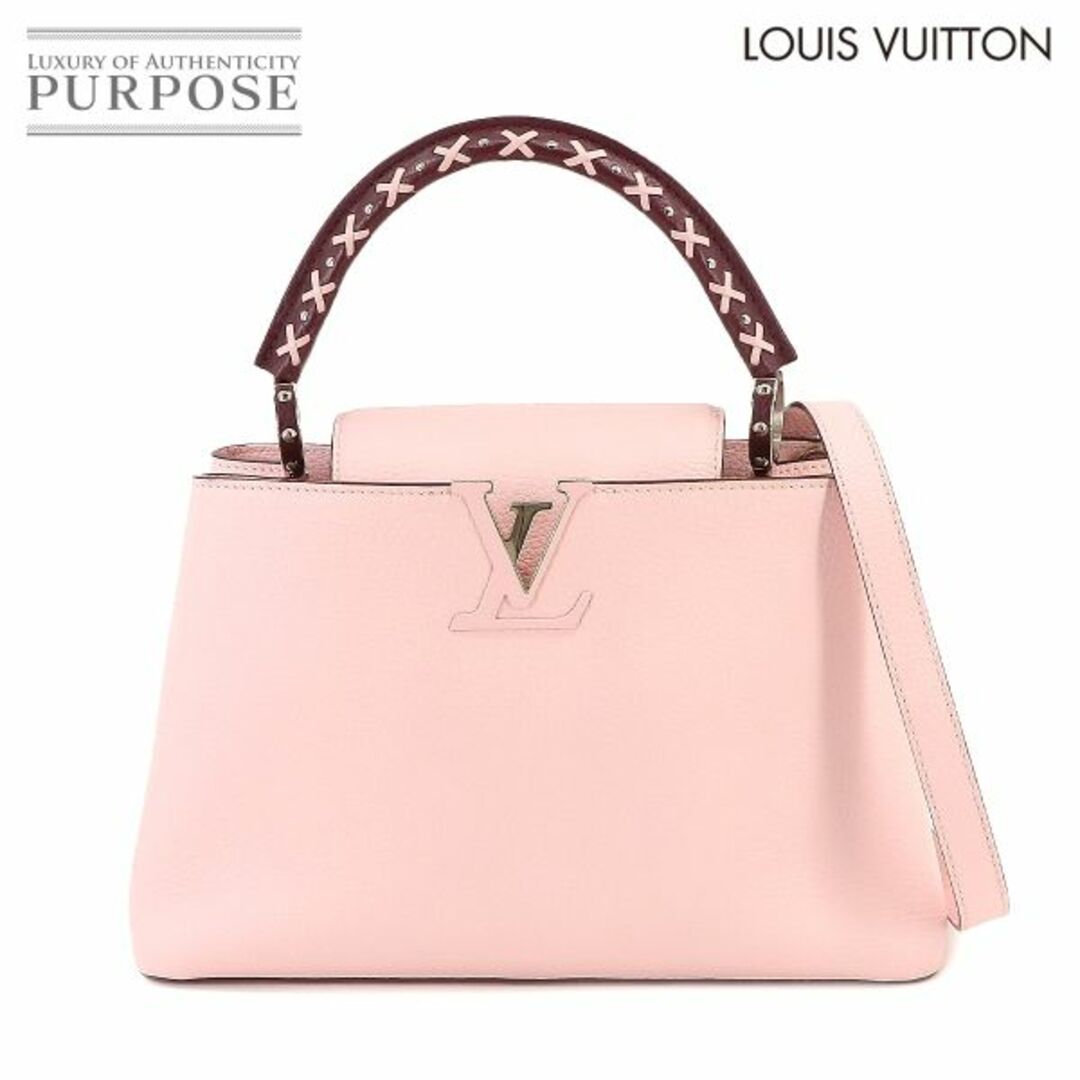 LOUIS VUITTON(ルイヴィトン)の未使用 展示品 ルイ ヴィトン LOUIS VUITTON カプシーヌ MM 2way ハンド ショルダー バッグ トリヨンレザー バブルガムピンク VLP 90225422 レディースのバッグ(ハンドバッグ)の商品写真