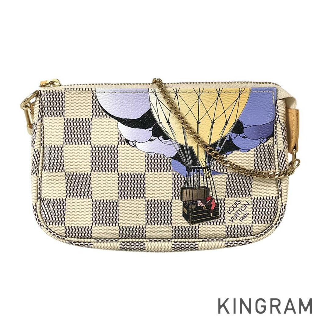 LOUIS VUITTON(ルイヴィトン)のルイ・ヴィトン ダミエ アズール ミニ ポシェット アクセソワール N63005 ポーチ レディースのファッション小物(ポーチ)の商品写真