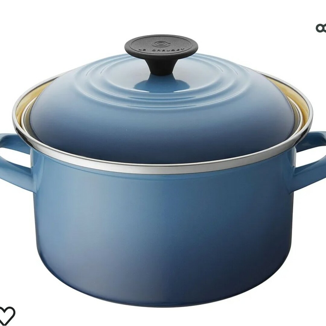 LE CREUSET(ルクルーゼ)のル・クルーゼのホーロー鍋 インテリア/住まい/日用品のキッチン/食器(調理道具/製菓道具)の商品写真