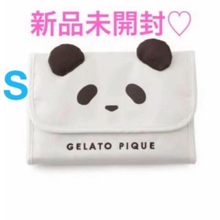 ジェラートピケ(gelato pique)の新品未開封　タグ付　ジェラート ピケ　パンダ母子手帳ケース　S　オフホワイト(母子手帳ケース)