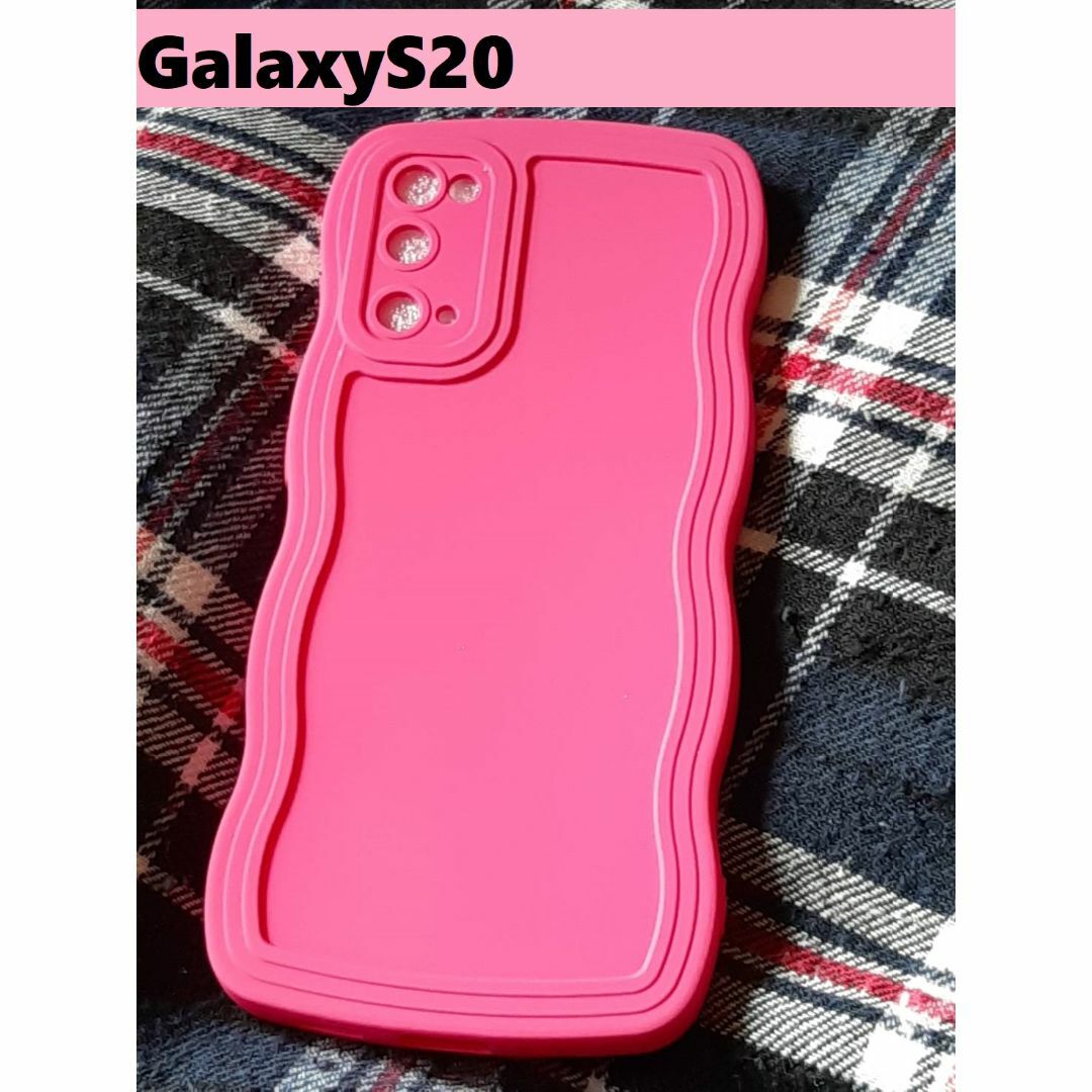 Galaxy(ギャラクシー)のGalaxyS20 ウェーブエッジ なみなみ　可愛いケース Galaxyケース スマホ/家電/カメラのスマホアクセサリー(Androidケース)の商品写真