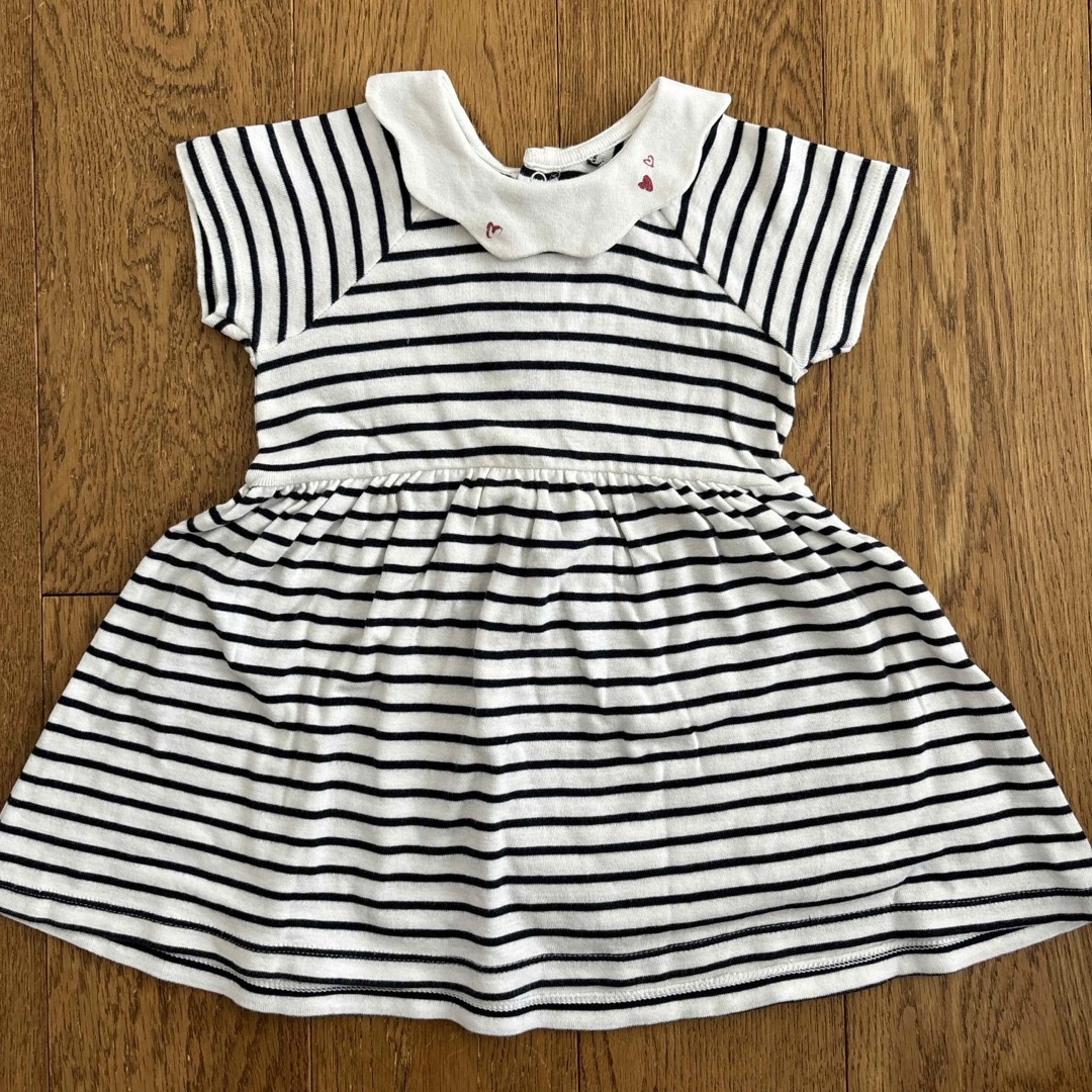 PETIT BATEAU(プチバトー)のプチバトー　ワンピース　チュニック　74cm 12m キッズ/ベビー/マタニティのベビー服(~85cm)(ワンピース)の商品写真