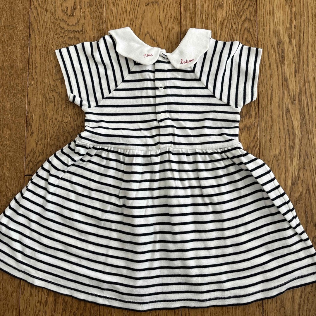 PETIT BATEAU(プチバトー)のプチバトー　ワンピース　チュニック　74cm 12m キッズ/ベビー/マタニティのベビー服(~85cm)(ワンピース)の商品写真