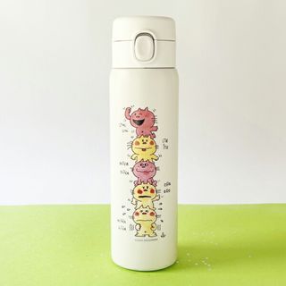 水森亜土 ワンプッシュボトル 480ml  保温 保冷 水筒(水筒)