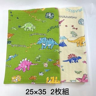 ランチョンマット　25×35  2枚組　☆恐竜☆  No.1058(外出用品)