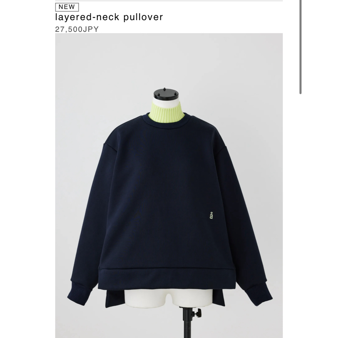 nagonstans(ナゴンスタンス)の【完売品】nagonstans layered neck pullover レディースのトップス(カットソー(長袖/七分))の商品写真