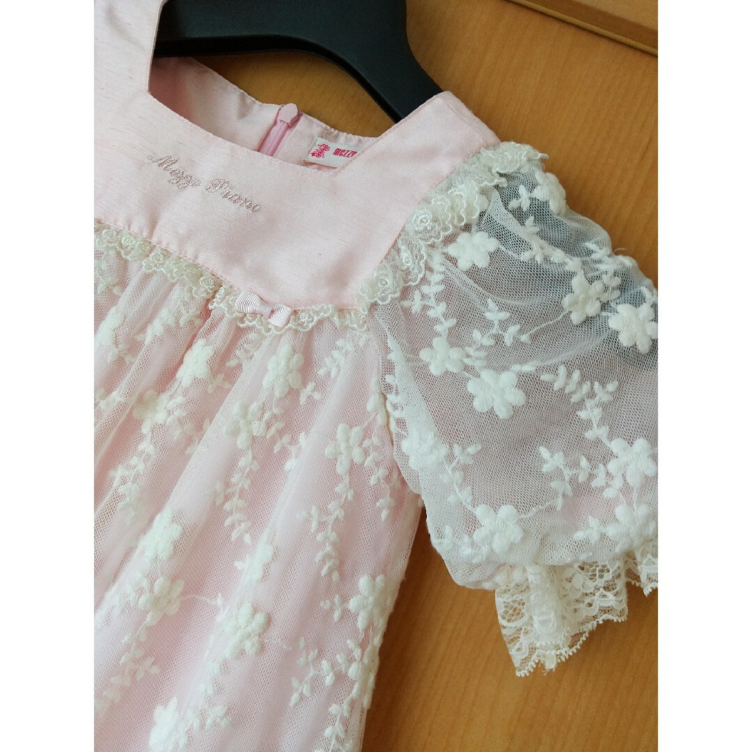 mezzo piano(メゾピアノ)のmezzo piano★かわいいセットアップワンピース100メゾピアノ キッズ/ベビー/マタニティのキッズ服女の子用(90cm~)(ドレス/フォーマル)の商品写真