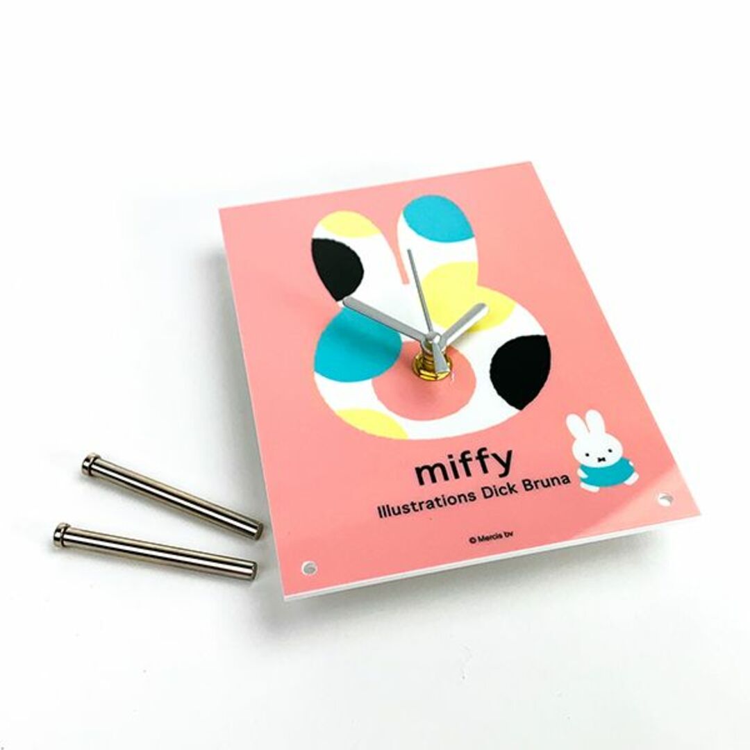 ミッフィー miffy アクリル時計 オータムカラー クロック インテリア