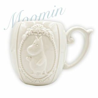 ムーミン(MOOMIN)のムーミン MOOMIN レリーフマグ リビエラシリーズ マグカップ ティータイム ホワイト(グラス/カップ)