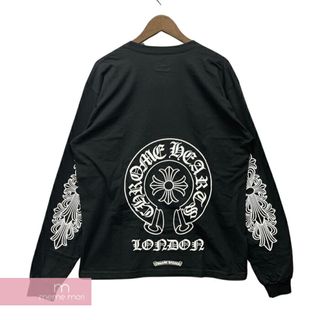 クロムハーツ(Chrome Hearts)のCHROME HEARTS London Horseshoe L/S Tee クロムハーツ ロンドンホースシューロングスリーブTシャツ 長袖カットソー ロンT ロンドン限定 アームロゴ ポケT ブラック サイズXXL 【240229】【新古品】【me04】(Tシャツ/カットソー(半袖/袖なし))