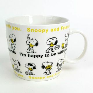 スヌーピー(SNOOPY)のスヌーピー ほっこりマグ L （スヌーピー＆フレンズ） イエロー スープカップ 約380ml SNOOPY(マグカップ)