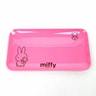 ミッフィー(miffy)のミッフィー メラミントレー LPK 食器 プレート キッズ ライトピンク(食器)