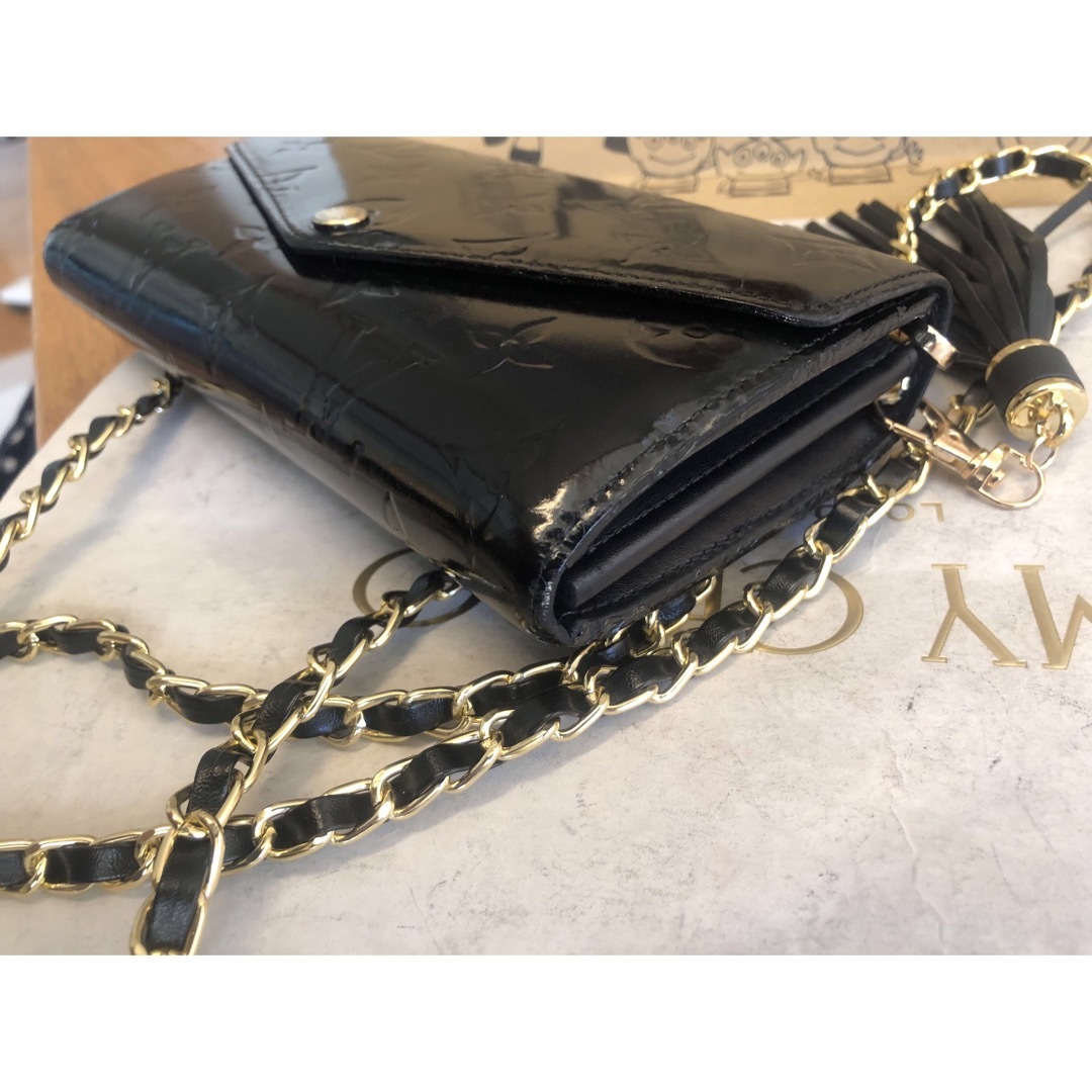 LOUIS VUITTON(ルイヴィトン)の【美品】ルイヴィトン モノグラム ヴェルニ ポルトフォイユ 長財布 2way  レディースのファッション小物(財布)の商品写真