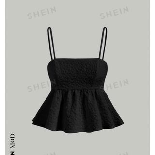 シーイン(SHEIN)のSHEIN フリル裾 キャミトップス(キャミソール)