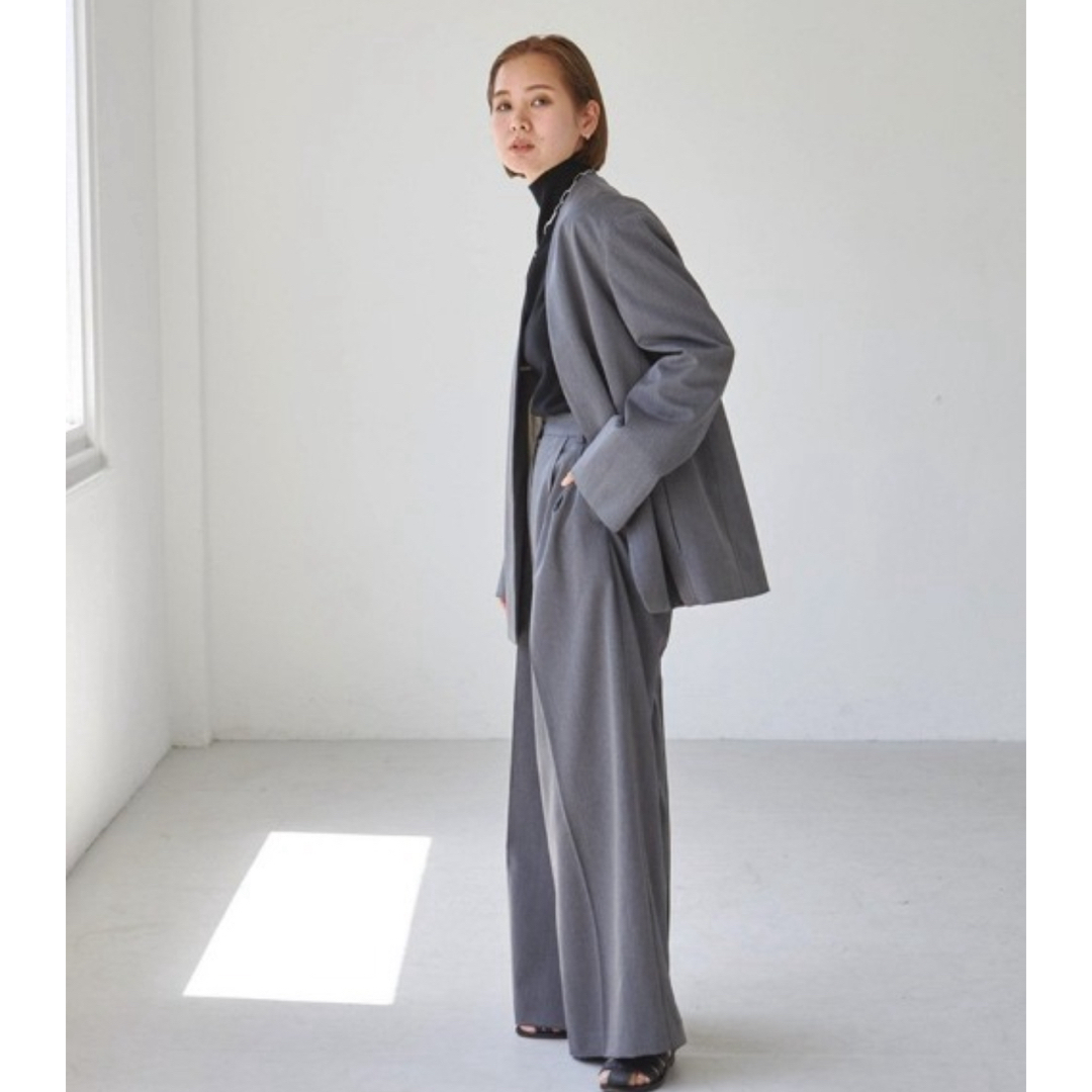 TODAYFUL(トゥデイフル)のHeather collarless jacket pants レディースのレディース その他(セット/コーデ)の商品写真